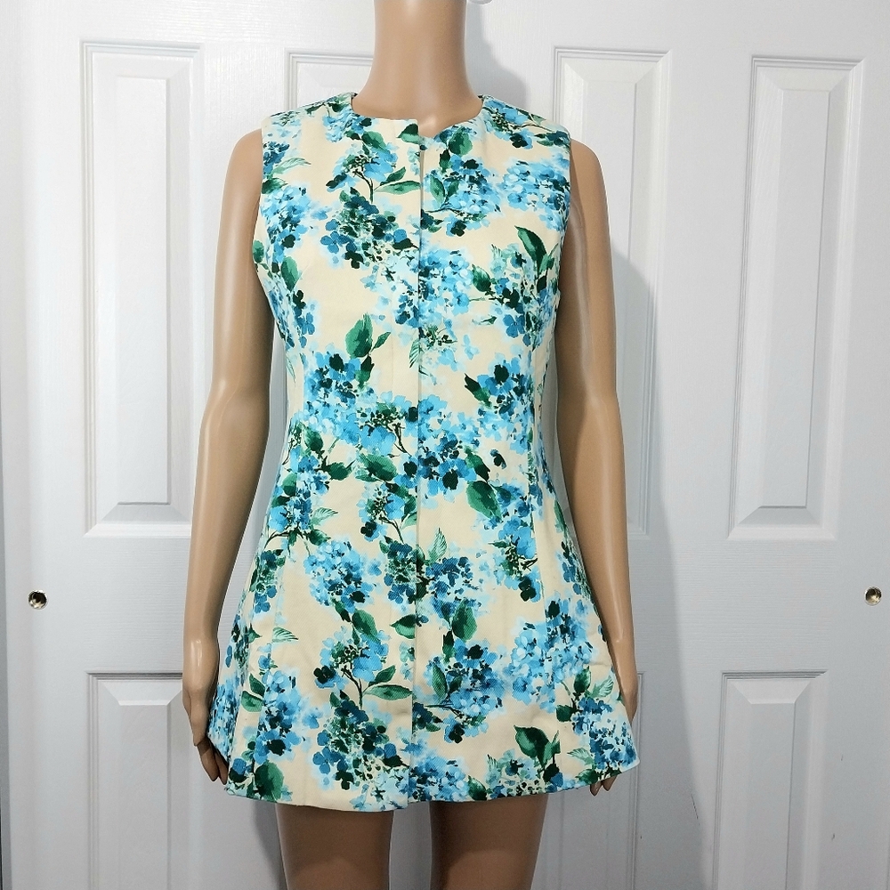 Tuckernuck Water's Edge Hydrangea Rhoda Tunic‎ Top,  NWT, Size 6